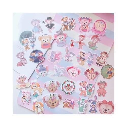 Disney Duffy Anime Figures Cartoon Product Cosplay Accessories Decoration sticker DIY Gift