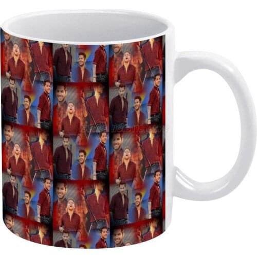 Adam Lambert White Mug Vintage Mug New Unisex Size Mug Adam Lambert Music Inspiration