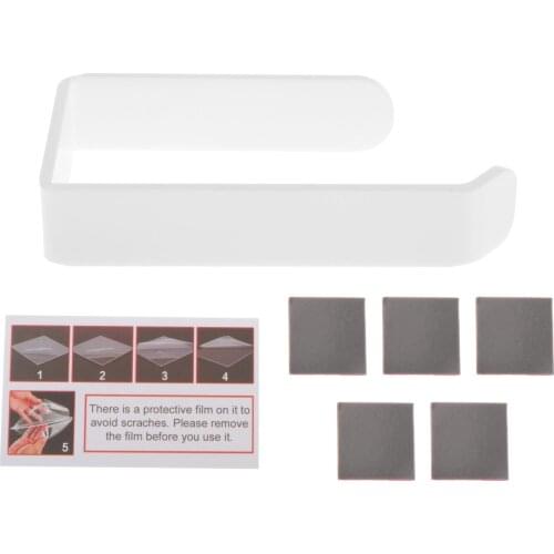 White Toilet Paper Holder Roll Holders Wall Mounted Towel Tissue Rack