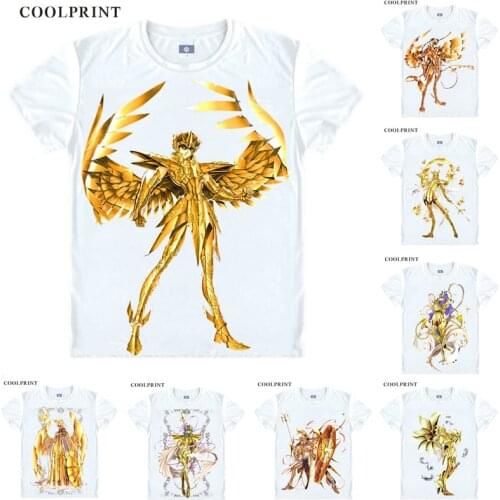 Future Saint Seiya Sacred Saga Pegasus Gemini Virgo Anime Cosplay Custom Shirt Tank Top Short Sleeves Vintage Printed Fashion