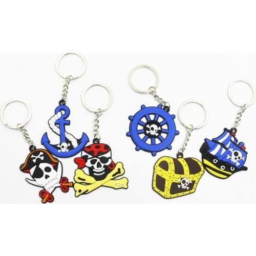 ONE PIECE Pirate Keychain Soft PVC Keyring Small Party Gift