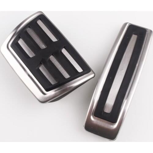 Stainless steel Car Pedal Pads Cover AT case For Audi Q7 SQ7 Porsche Cayenne For VW Touareg