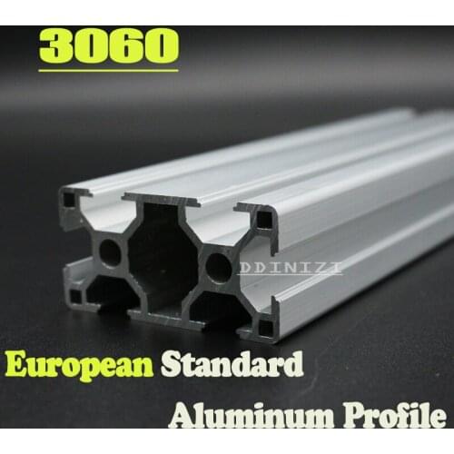 CNC 3D Printer Parts European Standard Anodized Linear Rail Aluminum Profile Extrusion 3060 for DIY 3D printer