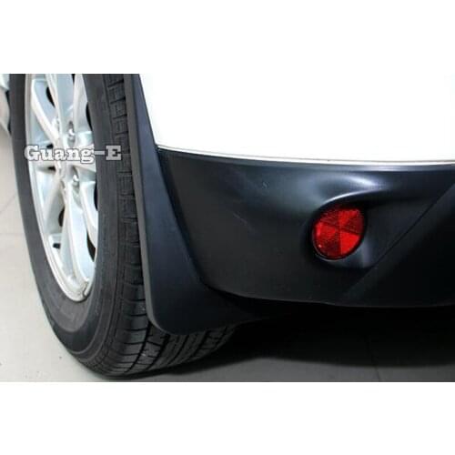 For Mitsubishi ASX 2013 2014 2015 Car Styling Plastic Fender Soft Mudguard Auto Detector Flap Splash Mud Guard 4pcs