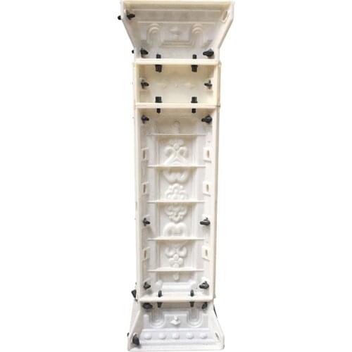 ABS plastic moulds baluster side column mold F46 home villa garden concrete molds for sale
