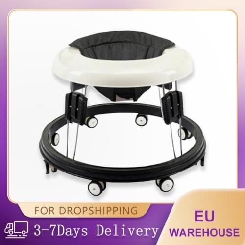Baby Walker With Wheel Baby Walk Learning Anti Rollover Foldable Wheel Walker Multi-Functional Seat Car with High Stability