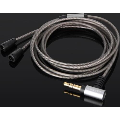 For Sennheiser ie80 ie80s ie8 ie8i 99.999% silver-plated earphone upgrade cable
