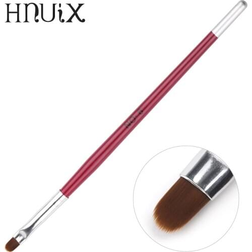 Nail Art Brush Round Head Gel UV Nail Art Tips Extension Pen Transparent Professional Painting Drawing Manicure Tool