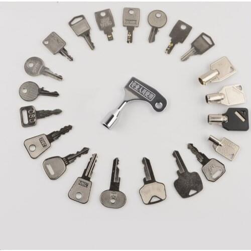 3pcs Elevator Key for KONE Otis Toshiba Hitachi Lift Triangle Key Base Station Lock Control Box Accessories KE004