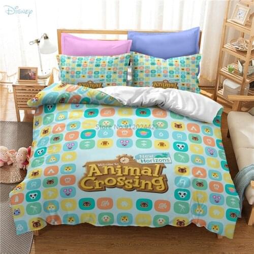 Animal Crossing Games Printed 3d Bedding Set Cartoon Duvet Cover Set Pillowcase Home Textile Twin Full Queen King Size 2/3pcs