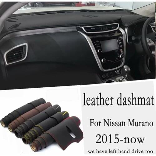 For Nissan Murano 2015 2016 2017 2018 2019 2020 Leather Dashmat Dashboard Cover Pad Dash Mat Carpet Custom Car-Styling RHD
