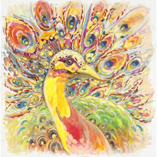 Colorful peacock wooden puzzle 1000 pieces of wood of adult heart disease mental funeral spree pollution erhu eggs