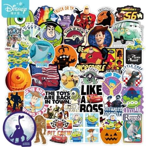 10/30/50PCS Cartoon Disney Toy Story Stickers Skateboard Guitar Laptop Luggage Car Funny Pixar Waterproof Sticker Kids Toys Gift