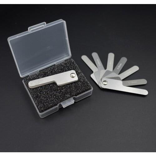 Oral Dental Interproximal measuring ruler Measure Tooth Gap Stainless Steel Reciprocating IPR System Orthodontic Treatment