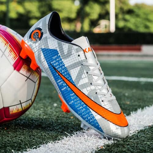 Outdoor Soccer Shoes Men Professional Training Football Sneakers Men Non-Slip Long Spikes Turf Futsal Shoes Zapatos De Fútbol
