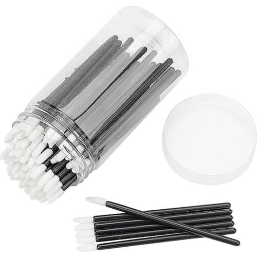 100 Pcs Disposable Lip Brush Lipstick Lip Glossy Eyelash Lash Extension Mascara Wands Applicators Cleaner Makeups Tools Cosmetic