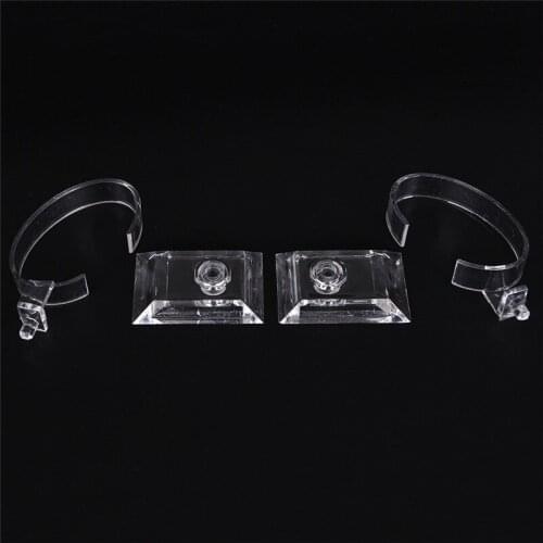 2pc Hot Sale Acrylic Clear Watch Bracelet Bangle Showcase Display Holder Stand Rack Wholesales