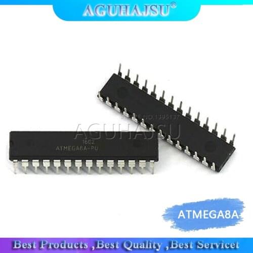 2PCS ATMEGA8A-PU DIP ATMEL ATMEGA8A ATMEGA8-PU DIP28 Programmable Flash