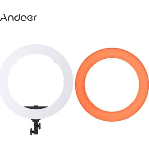 Andoer HD-18D 18 inch Studio Ring Light 55W 5600K Color Temperature Dimmable LED Video Light Lamp Built-in Photographic Lighting