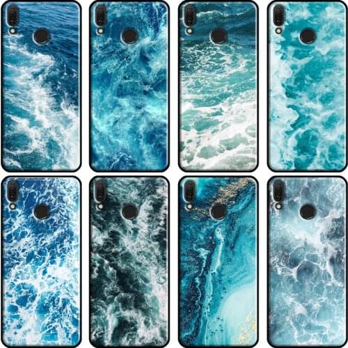 Blue Sea Ocean Waves Soft For Huawei Y5P Y6P Y7A 2020 Y3 II Y5 Y6 Y9 Y7 Prime 2018 2017 2019 Nova 3i 5T Case