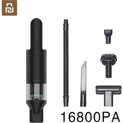 Cleanfly FV2 Portable Car Hand Helded Vaccum Cleaner for Home Wireless Mini Dust Catcher Collector 16800Pa Suction