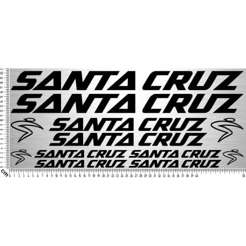 For 12xSANTA CRUZ Set 2 | Fahrrad Rahmen Aufkleber Bike Frame Sticker 12 Decal Car Styling