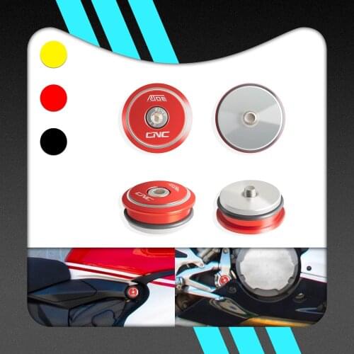 For Ducati Panigale 899 959 1199 1199S 1299 1299S Motorcycle CNC Aluminum Frame Hole Caps Cover Fairing Guard