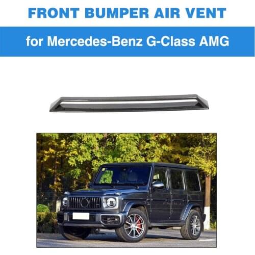 For Mercedes-Benz G Class W463 G63 AMG 2019 Decoration Carbon Fiber Decoration Front Bumper Fender Trim Air Vent