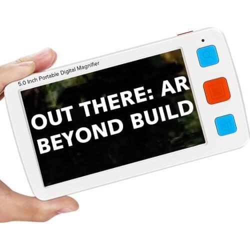 5.0" LCD Colorful Electronic Digital Magnifier 4-32X Reading Aid 17 Color Modes Eyesight-Aiding For Elderly