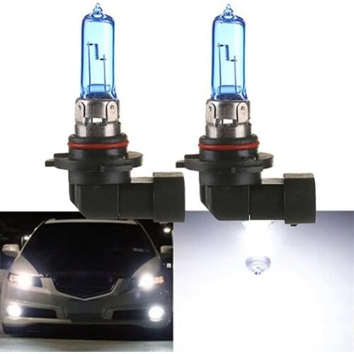 2Pcs 100W 12V 9005/HB3 6000K Xenon Gas Halogen Headlight Lamp Bulbs High Brightness Easy Install Durable