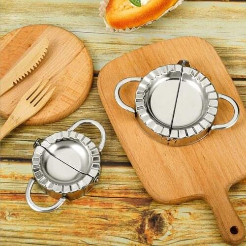 Stainless Steel For Kitchen Dumplings Doug Maker Mold Set Pistol Goods Tools Manual Ravioli Stuff Cookware Modeling New Gadgets