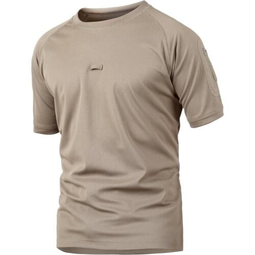 Men Coolmax Hiking Climbing Fishing Short Sleeve T Shirts Summer Outdoor Military Tactical Breathable Quick Dry O-Neck Tees