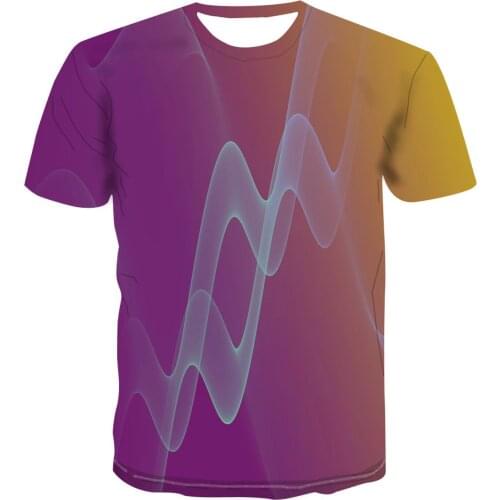 2020 New Trendy 3d Color T -Shirts Bright Print Clothing For Men S -6xl