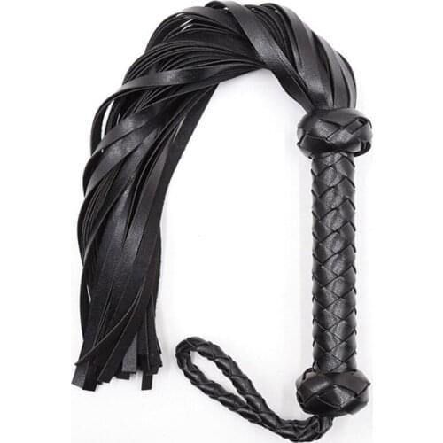 NEW 60CM PU Leather Whip With Lashing Handle intimate goods Paddle Scattered Whip Flirting Erotic Sex Toys for SM Adult Games