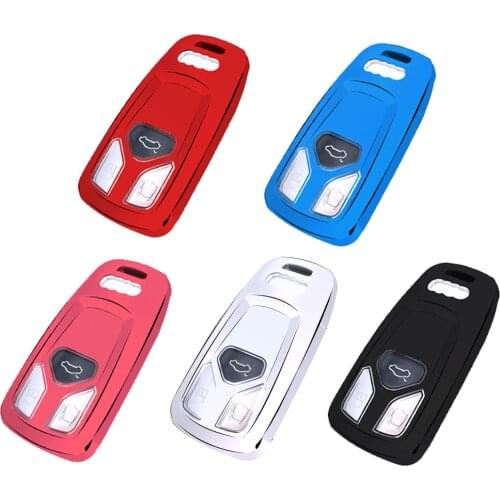 New TPU Car Remote Key Fully Cover Fob Car Key Protective Case Shell Soft For A4 S4 B9 A5 A6 Q5 Q7 S6 B6 C6 B8 TT 8S TTS RS