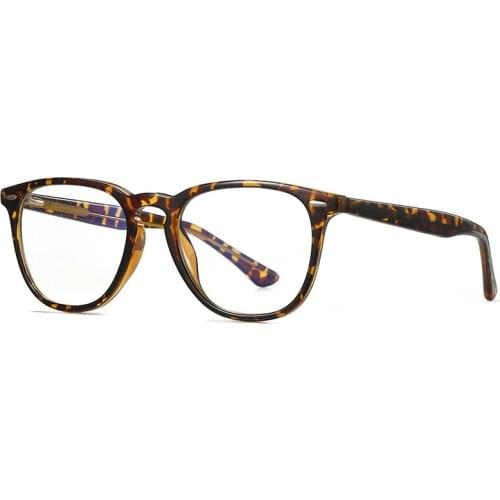 Prescription Eyeglasses Frames For Men and Women Retro Round Wood Grain Optical Glasses Frame with Clear Lens