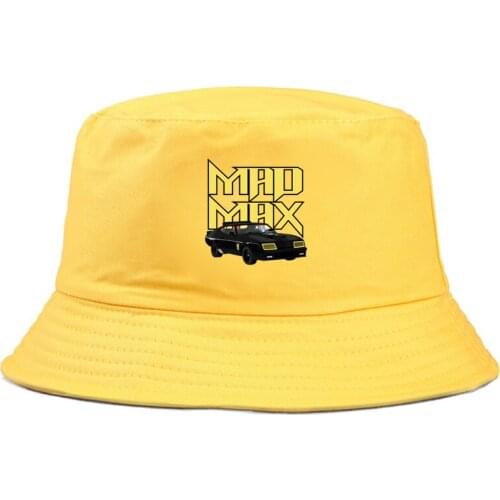 Mad Max Panama Bucket Hat Men Women Summer funny cartoon Bucket Cap bob Hat Hip Hop Fishing Fisherman Hat girl boy