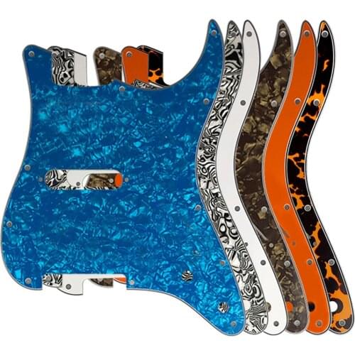 Pleroo Custom Guitar Parts - For US ST Blank Guitar Pickguard with single pickup & control punch holes