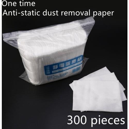 Useful 300/100pcsDisposable Electrostatic Dust Removal Mop Paper Home Kitchen Bathroom Cleaning Cloth Replacement Mop Head Cloth