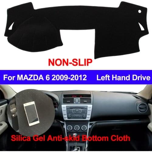 TAIJS Car Dashboard Cover Silicone Non-Slip Carpet Anti-UV Anti-slip For Mazda 6 Mazda6 2009 2010 2011 2012 DashMat Sun Shade
