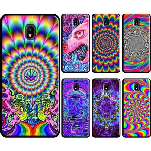 Psychedelic trippy Holographic For Samsung Galaxy J1 J3 J4 J5 J6 J7 2016 2017 A3 A5 A6 A8 A9 J2 Core J8 2018 Phone Case