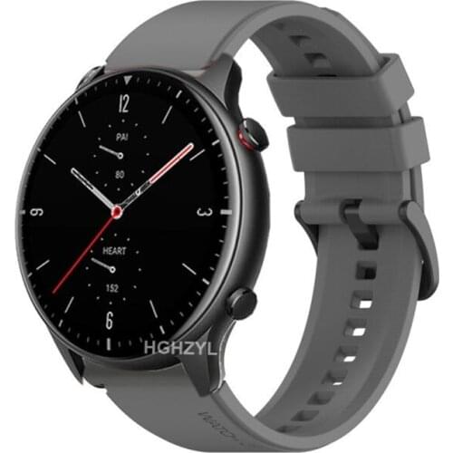 22mm For Huami Stratos Band Silicone Strap For Xiaomi Amazfit Stratos 2 2S 3 Pace GTR 47mm GTR 2 2e Watch Replacement Bracelet