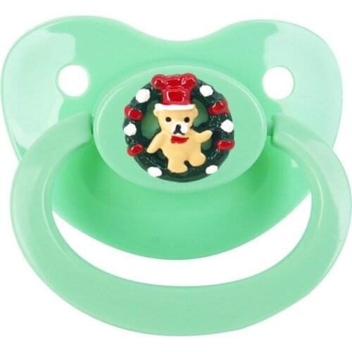 Christmas Adult Baby Pacifier DDLG Girl Abdl Customized Silicone Adult Large Size Pacifier Little Space Daddy Dom