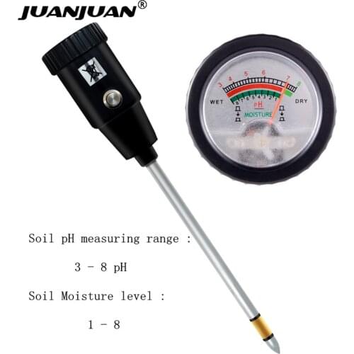 Handheld ZD-06 Soil pH Tester pH & Moisture Meter For Garden With 295mm Long Metal Probe Waterproof Soil Tester Kit Tools