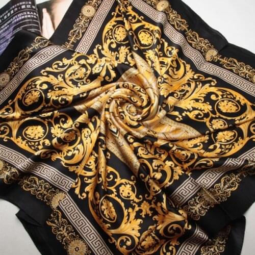 [SLKSCF] 88X88CM Large square silk georgette satin scarves mulberrysilk scarf womens square scarfs capes FREE SHIPPING