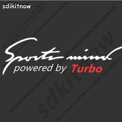 Powered by Turbo Car Front Rear Windows Sports Sticker Decal Auto Styling For BMW AUDI BENZ KIA VW Porsche Toyota Hyundai