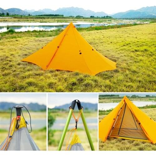 20D Multifunctional Ultralight Tent /Sun Shelter Camping Tent Outdoor Hiking Backpacking Hunting Tent/ Sunshade pole/Inner tent