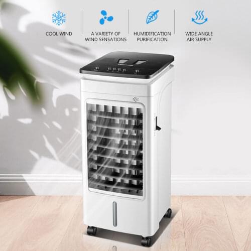 Air conditioning fan heating and cooling dual-purpose fan heater fan air-conditioning fan small air conditioning mute RFS-06AT