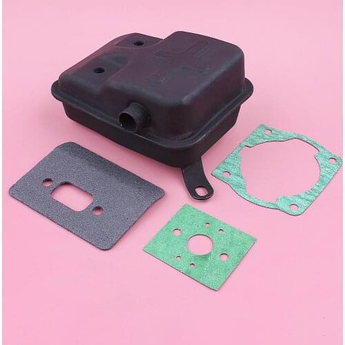 Exhaust Muffler For 40-5 430 Cylinder Carburetor Gasket Set Brush Cutter Grass Trimmer Replace Tool Part