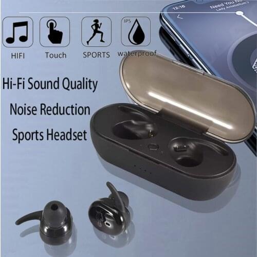 Y30 TWS Earphones Hi-fi Noise Reduction Sound Quality Sports Headset 5.0 Bluetooth Headphones Waterproof Touch Control Earphone